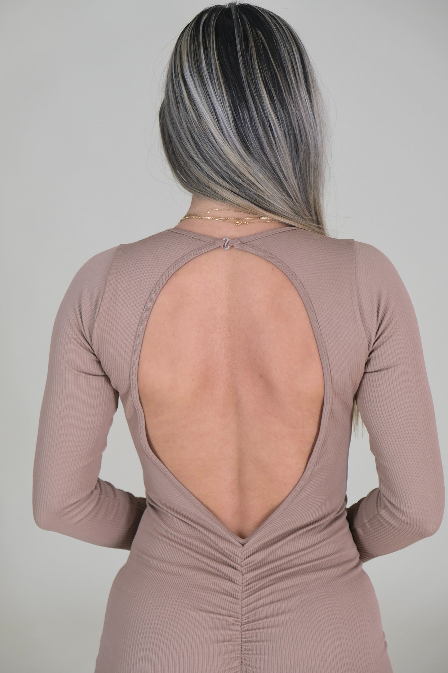 Dynamic Midnight Romper – Cocoa Dusk