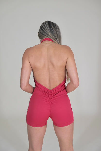Dynamic Bare Romper – Hibiscus Rush