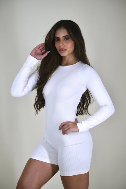 Dynamic Midnight Romper – Iced Pearl